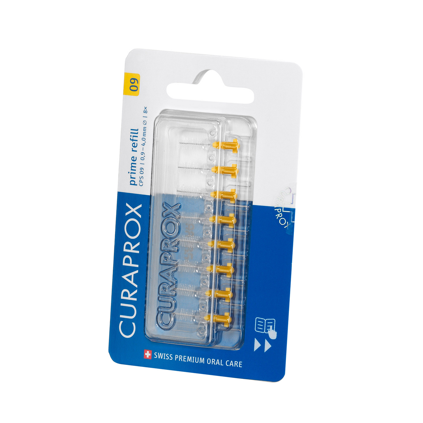 CPS 09 prime Interdentalbürsten, gelb 8er refill
